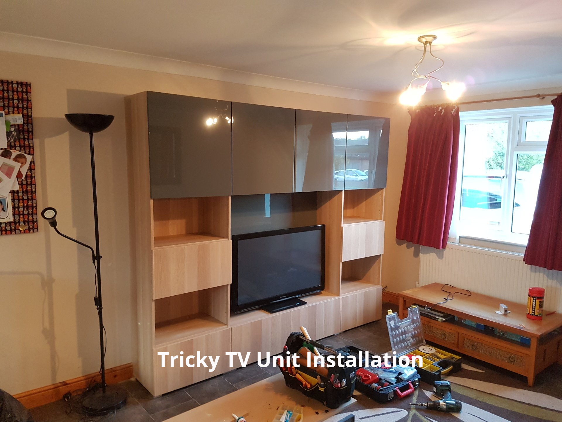 Flat Pack Assembly TV Unit.