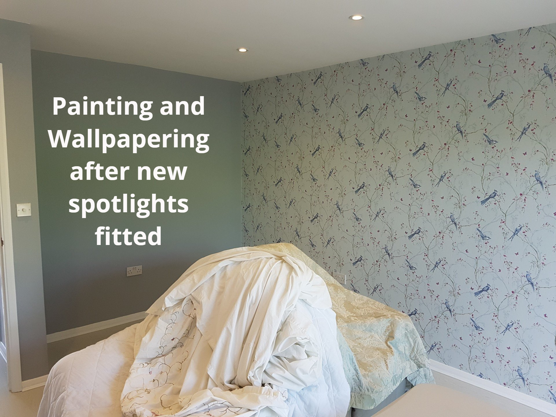 Painting and Wallpapering Feature wall