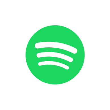 Spotify logo: green circle with three curved white horizontal lines.