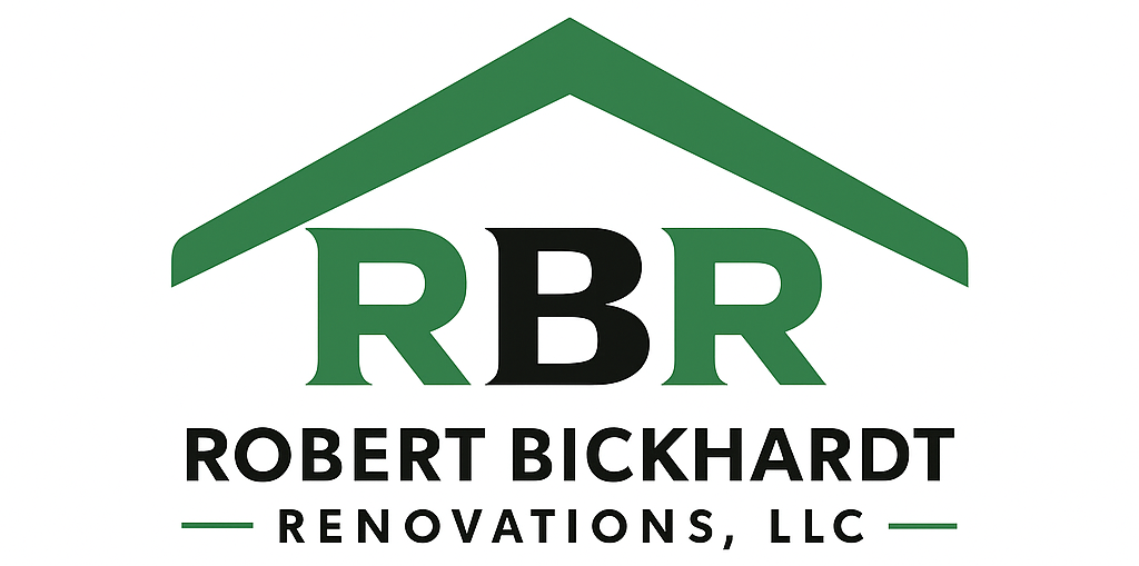 Logo for Robert Bickhardt Renovations, LLC, with 