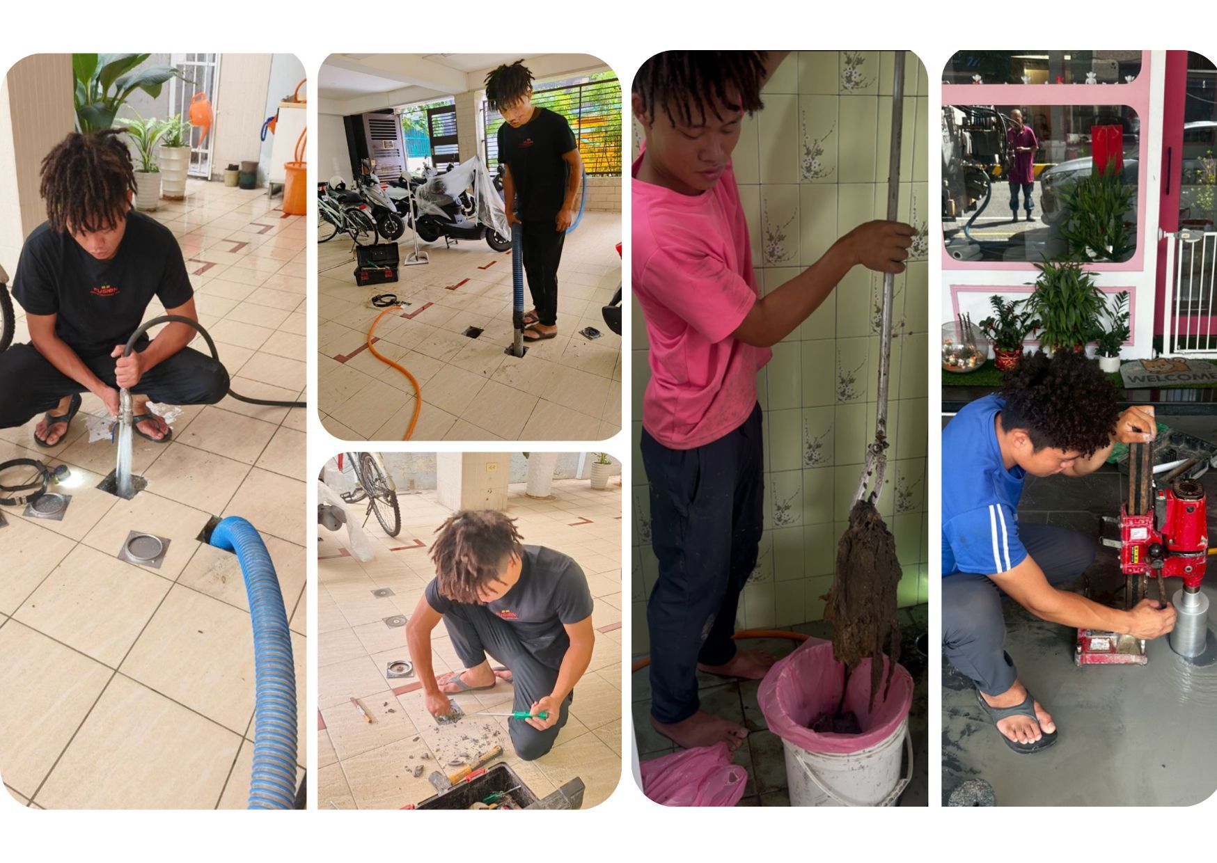 台南足敖通衛生工程行 通管作業