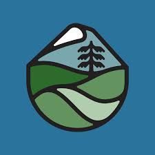 It looks like a stained glass window with a tree in the middle.