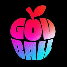 A colorful apple with the words `` god ball '' written inside of it on a black background.