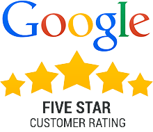 Google five-star customer rating