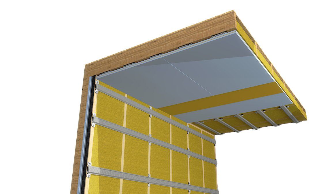 ProSound ReductoClip Ceiling and Wall, ceiling mass layers