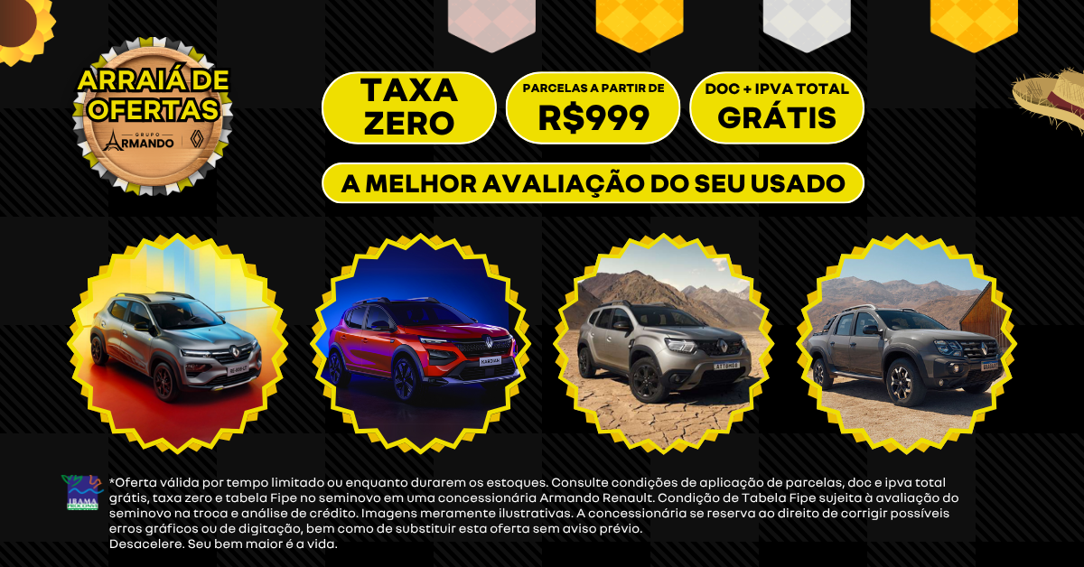 Um anúncio da Renault com quatro carros