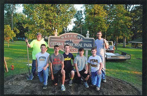 ottawa memorial park _ sandblasted foam sign