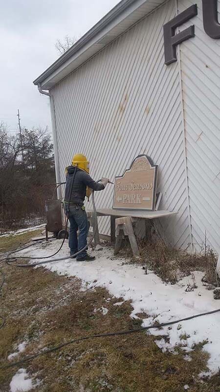 Nick Sandblasting - Banners in Lima, OH