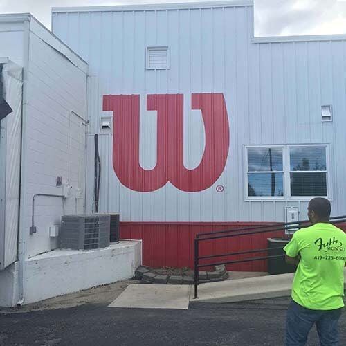 Wilson Sporting Goods Vinyl Logo - Banners in Lima, OH