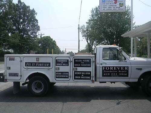 Forever Foundation Repair Truck - Banners in Lima, OH
