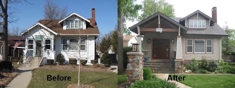 House Before and After - Residential Remodeling in Merrillville, IN