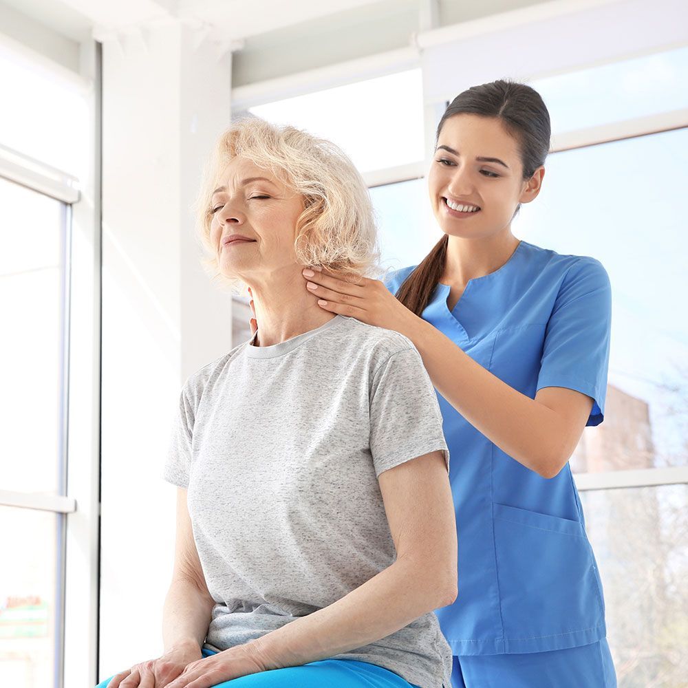 Neck Massage Therapy for the Senior Lady