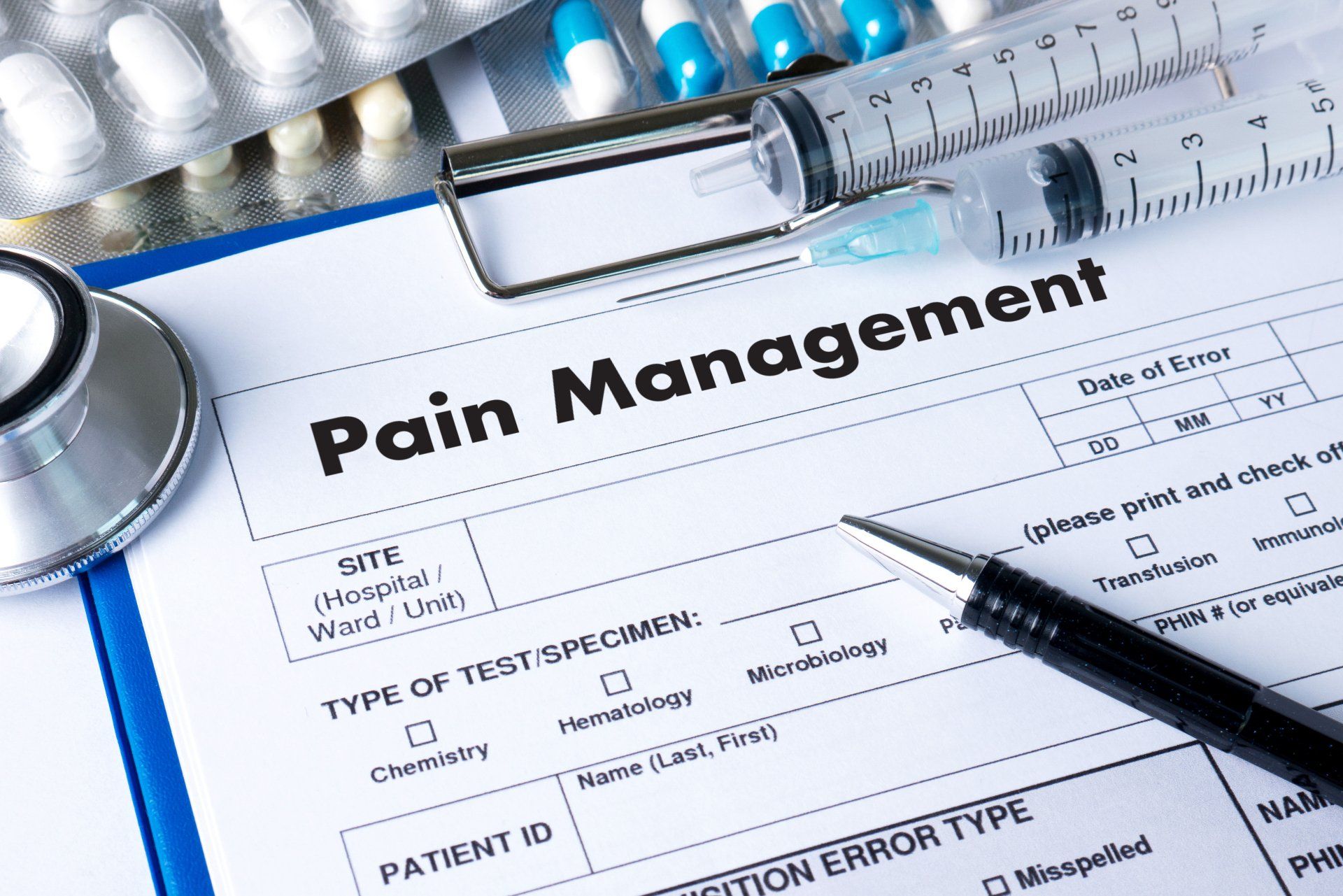 Picture of a pain management chart to show the positive affects of chiropractic adjustments