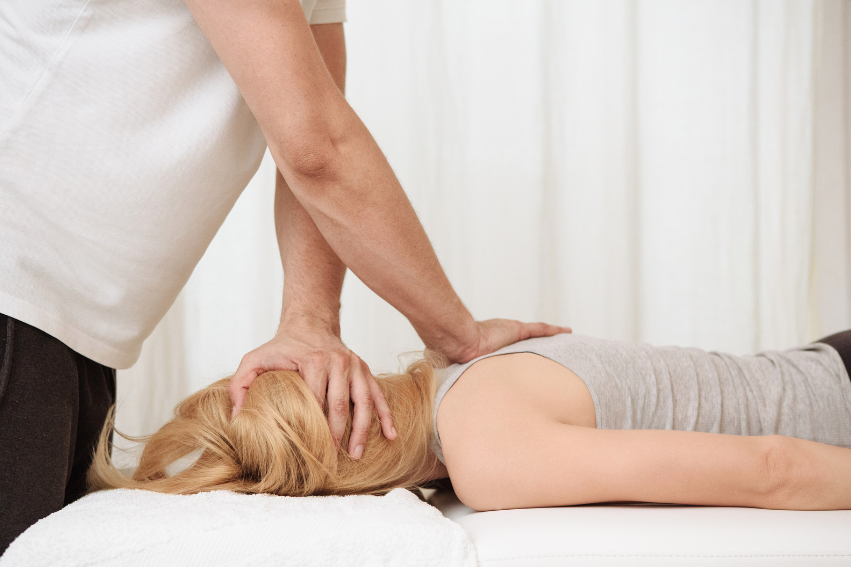 chiropractic adjustment on patient
