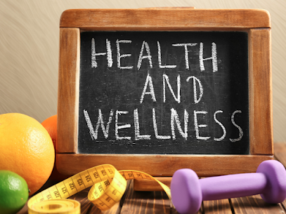 image of a health and wellnes chalkboard