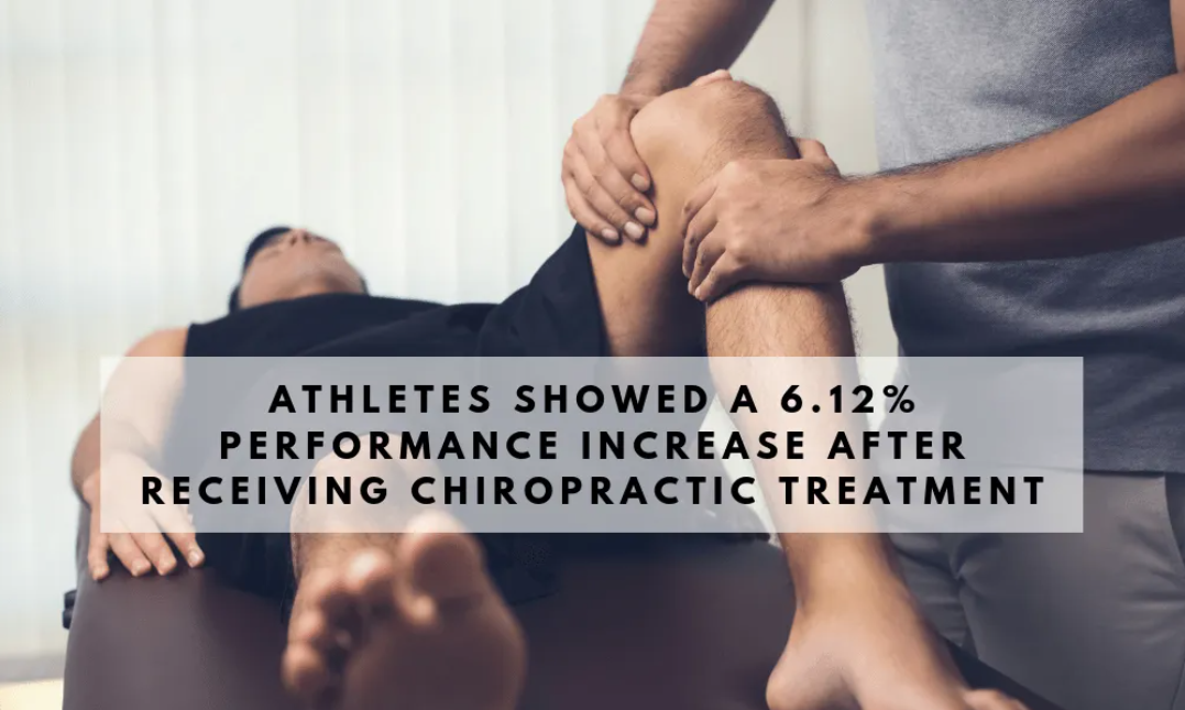 chiropractic treatment on an athlete