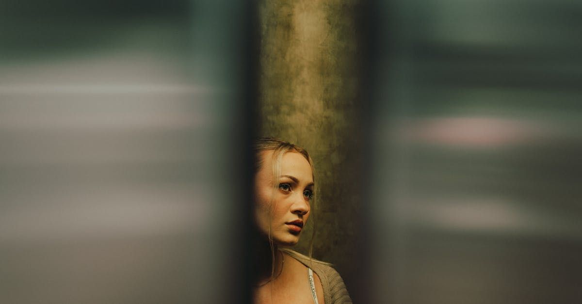 Woman stuck in an elevator