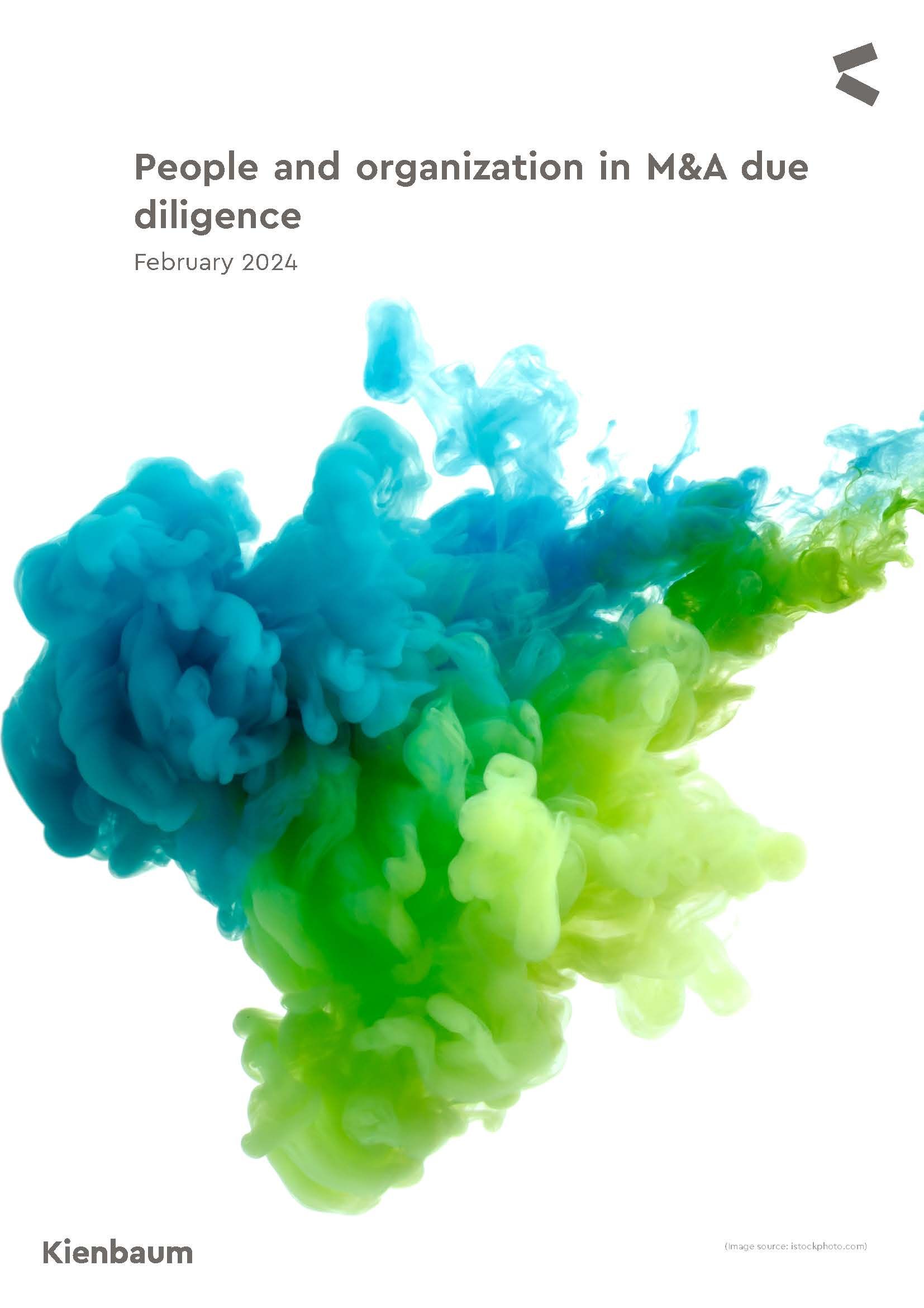 The cover of a book titled people and organization in m & a due diligence.