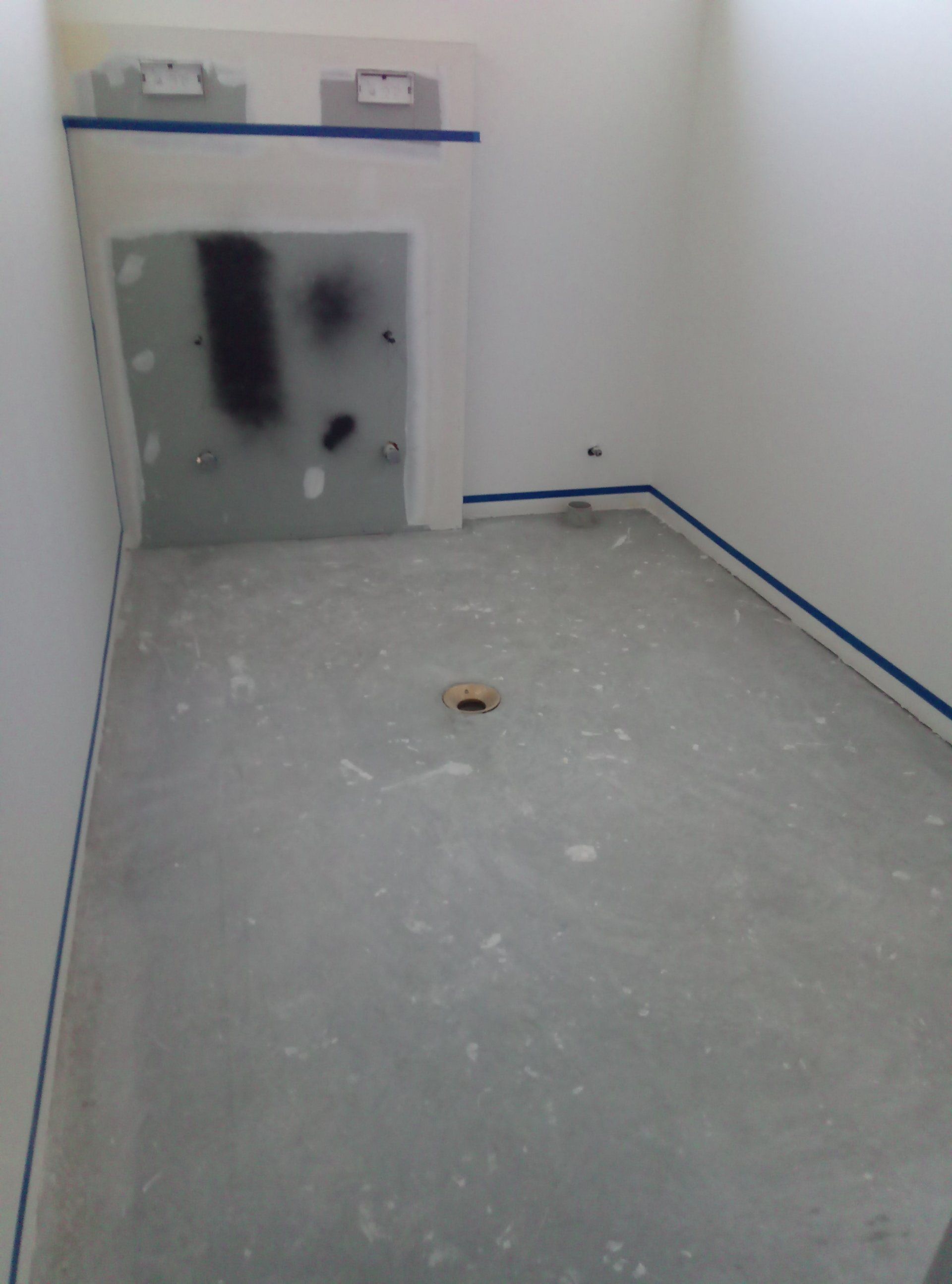 1. Clean floor and mark up