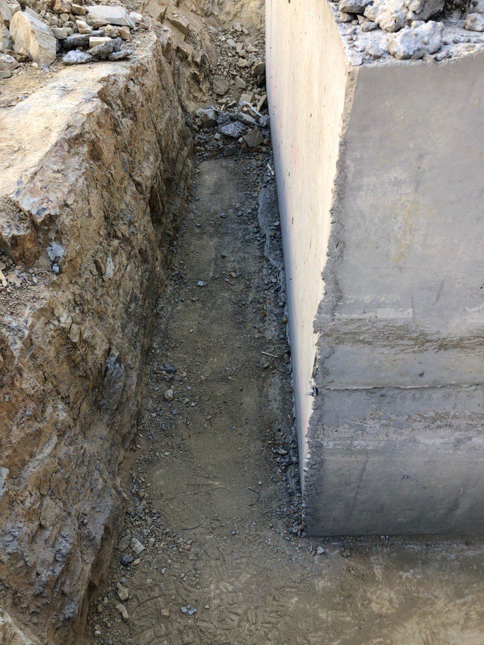 1. Lift pit walls & footing before starting