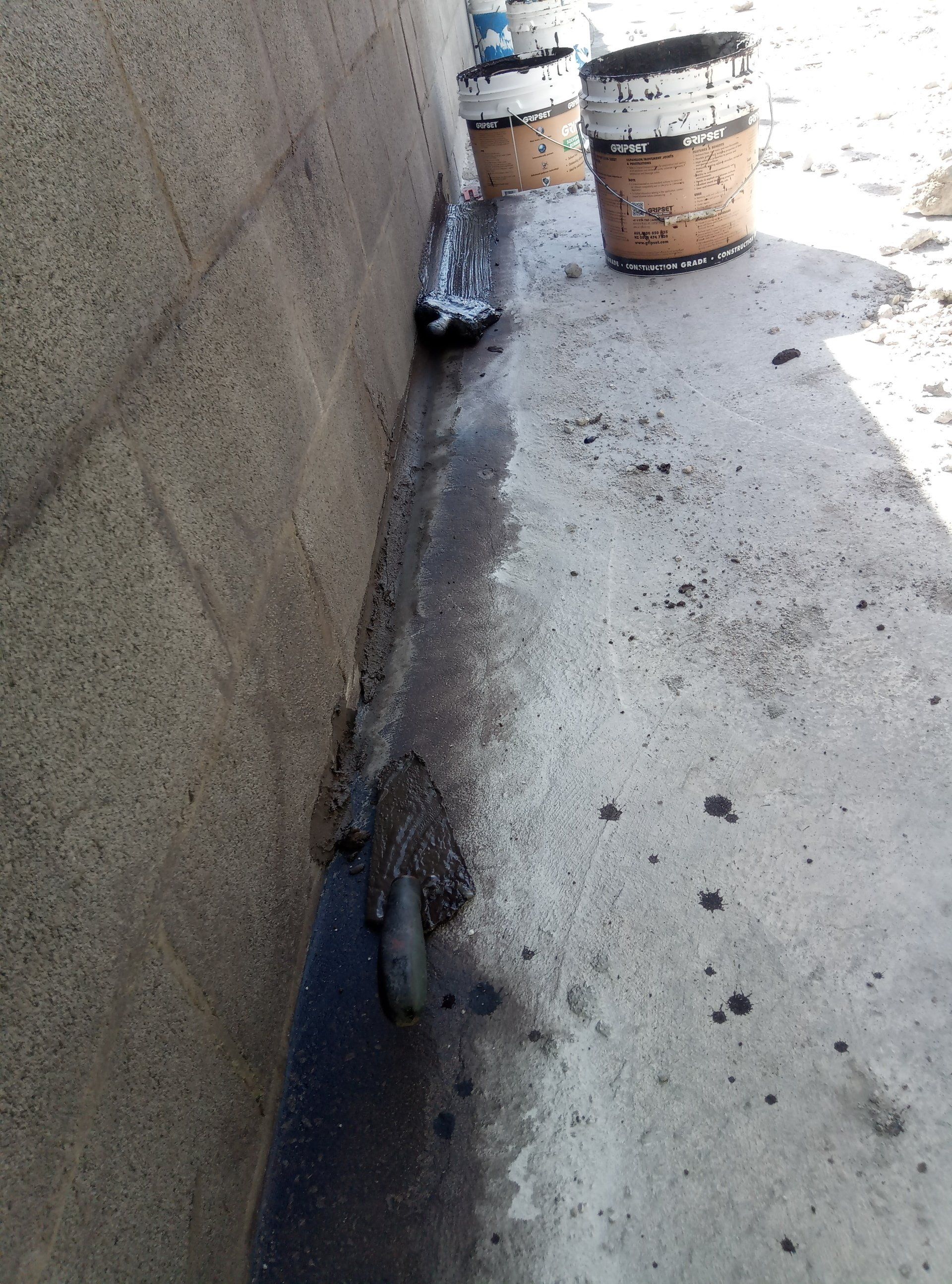 3 Footing joints coved with Gripset mortar mix