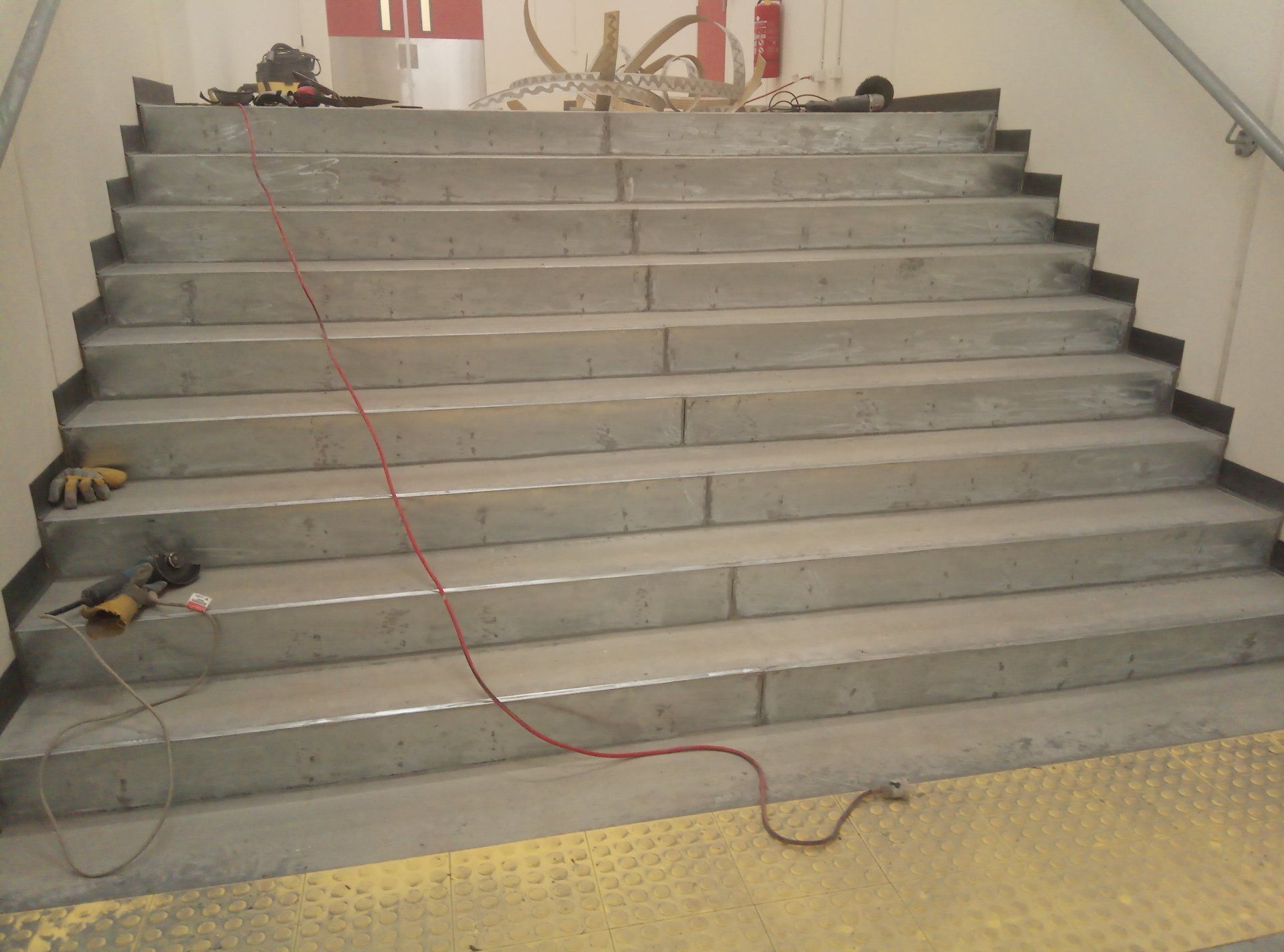 4. Stair risers cleaned