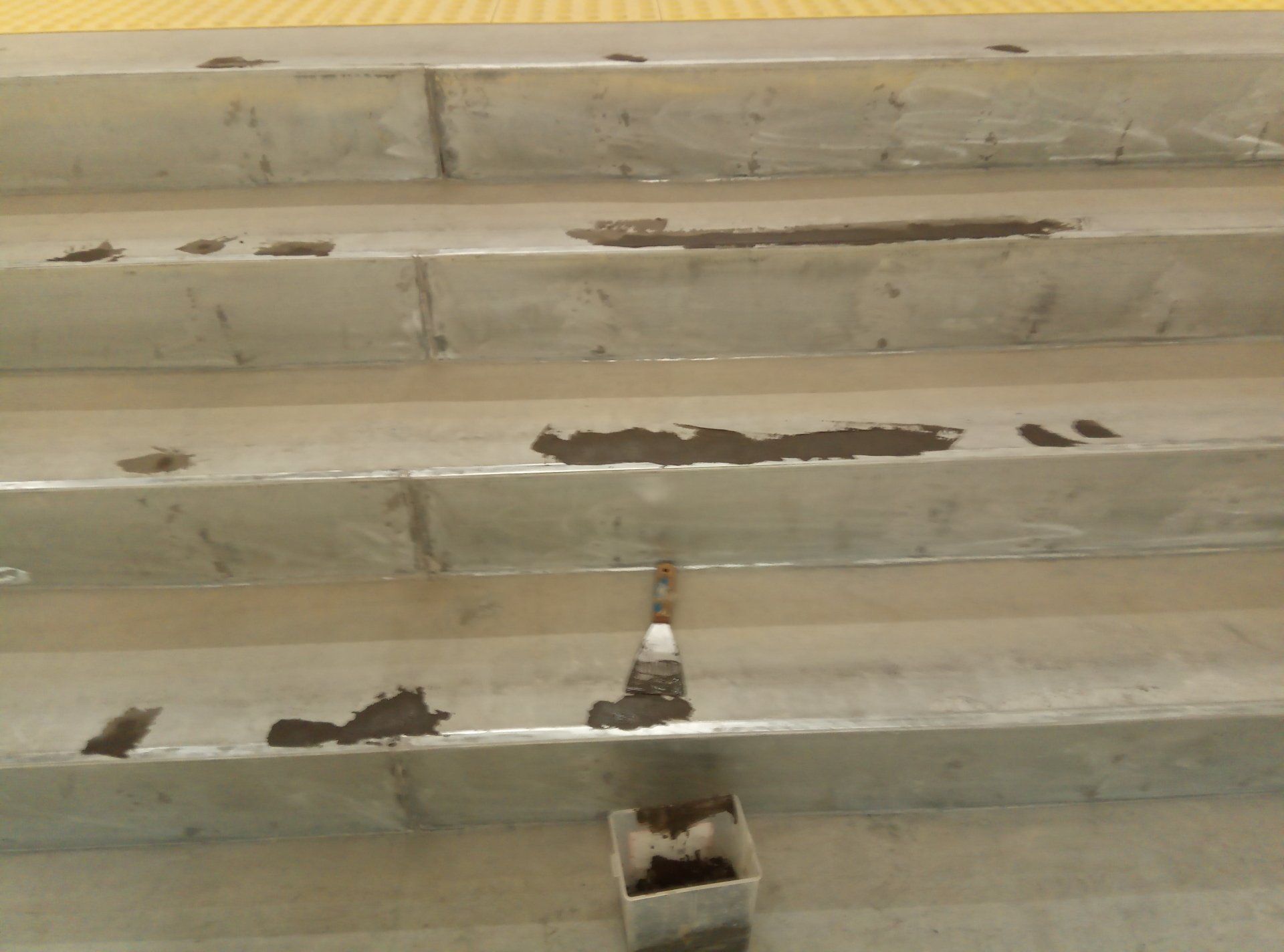 6. Patch holes and spalling with repair mortar