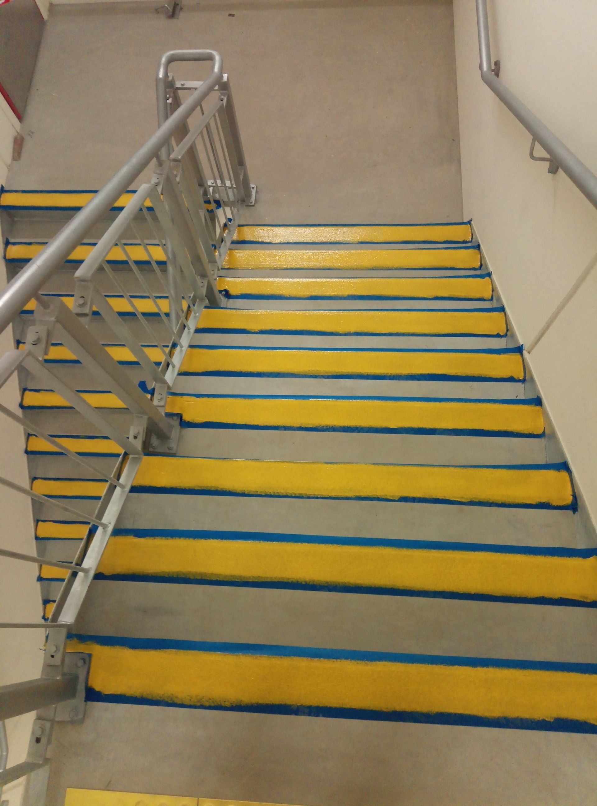 8. Second coat safety yellow