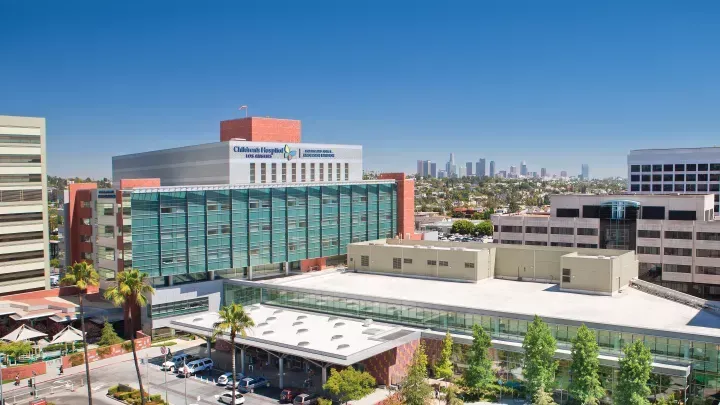 Exterior view of Cedars-Sinai Medical Center in Los Angeles