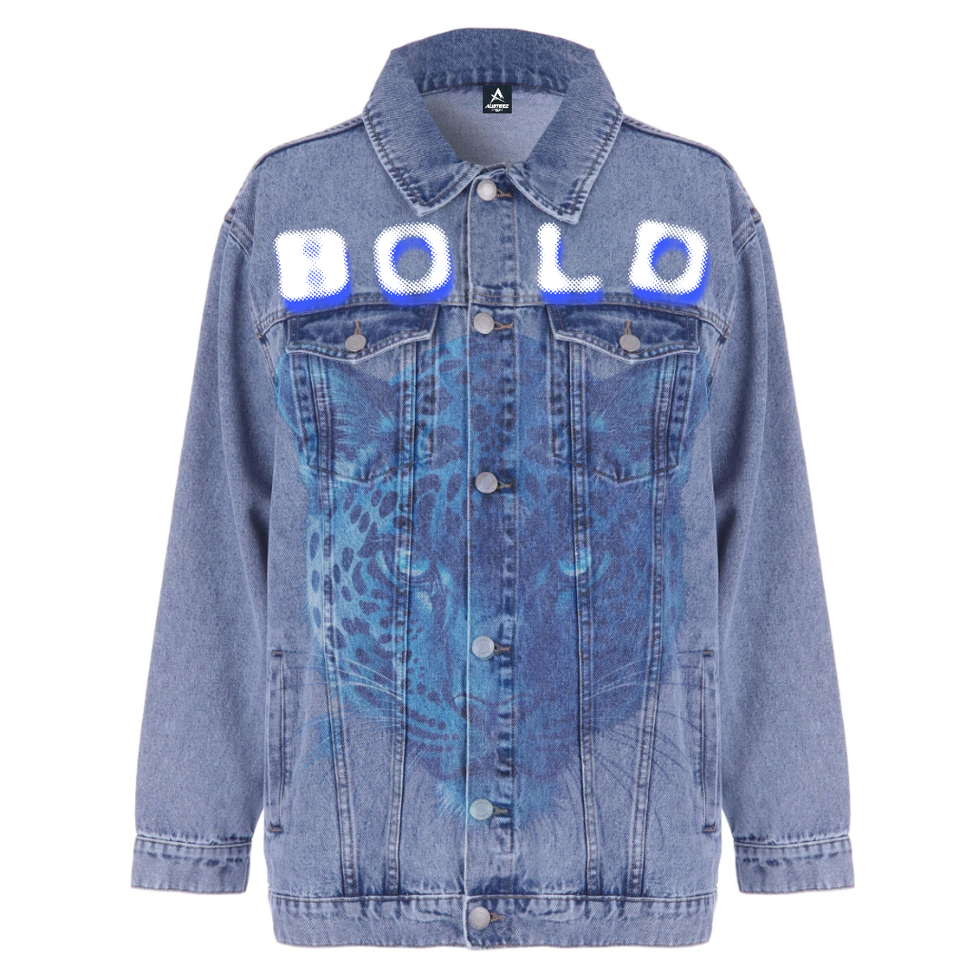 Denim jacket with 