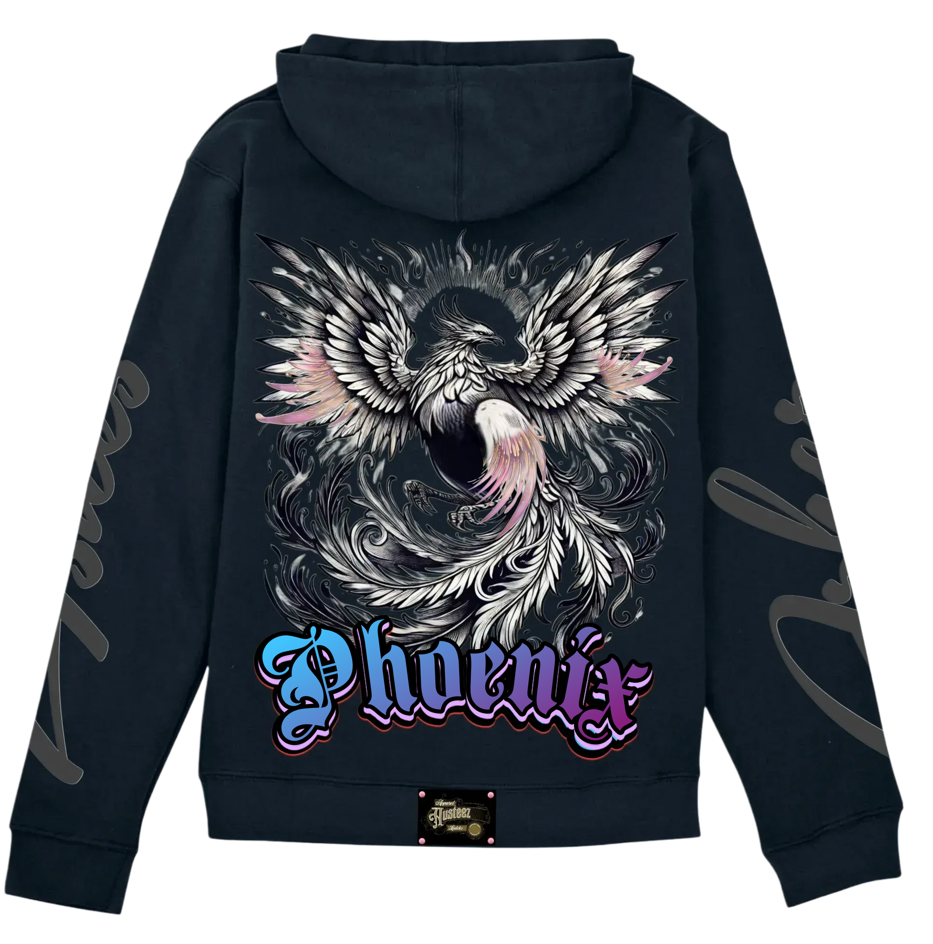 back view female phoenix hoodie
