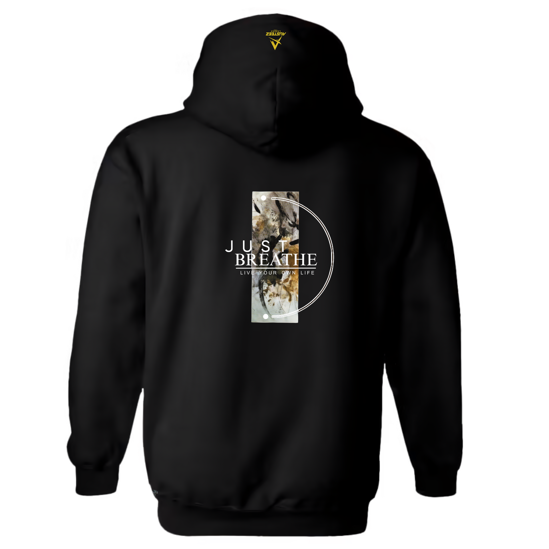 Black hoodie with 