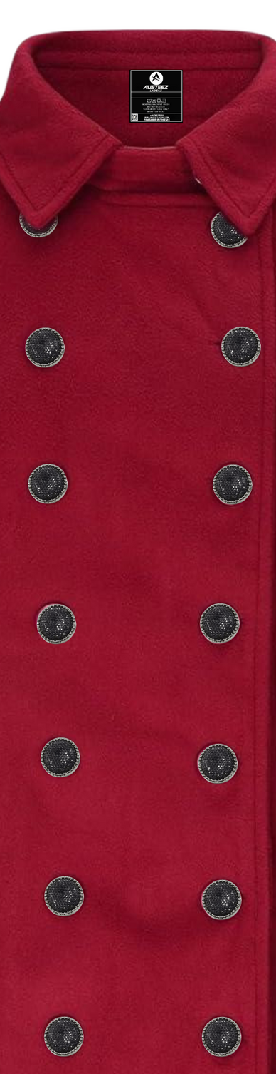 Red Valkyrie (Embroidered) trench coat front