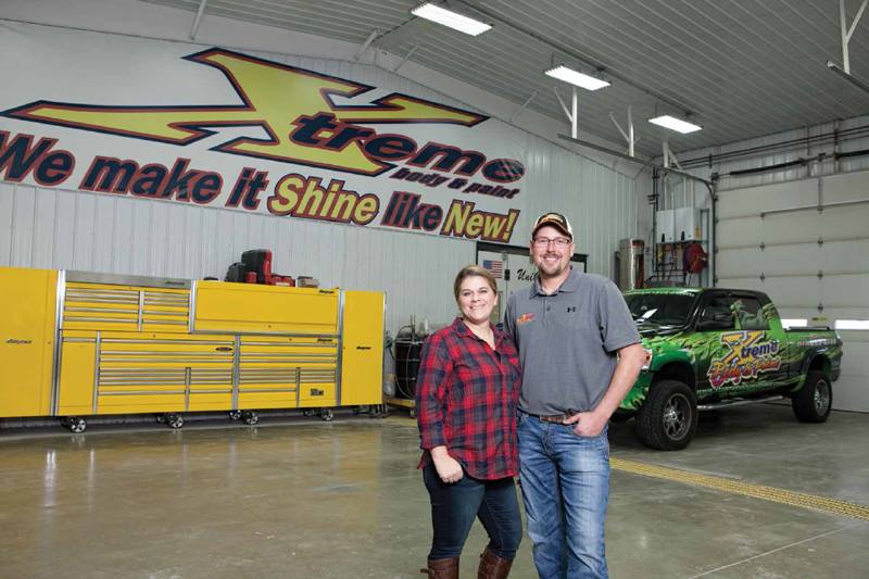 Liz and Chris Russell - Xtreme Body and Paint owners