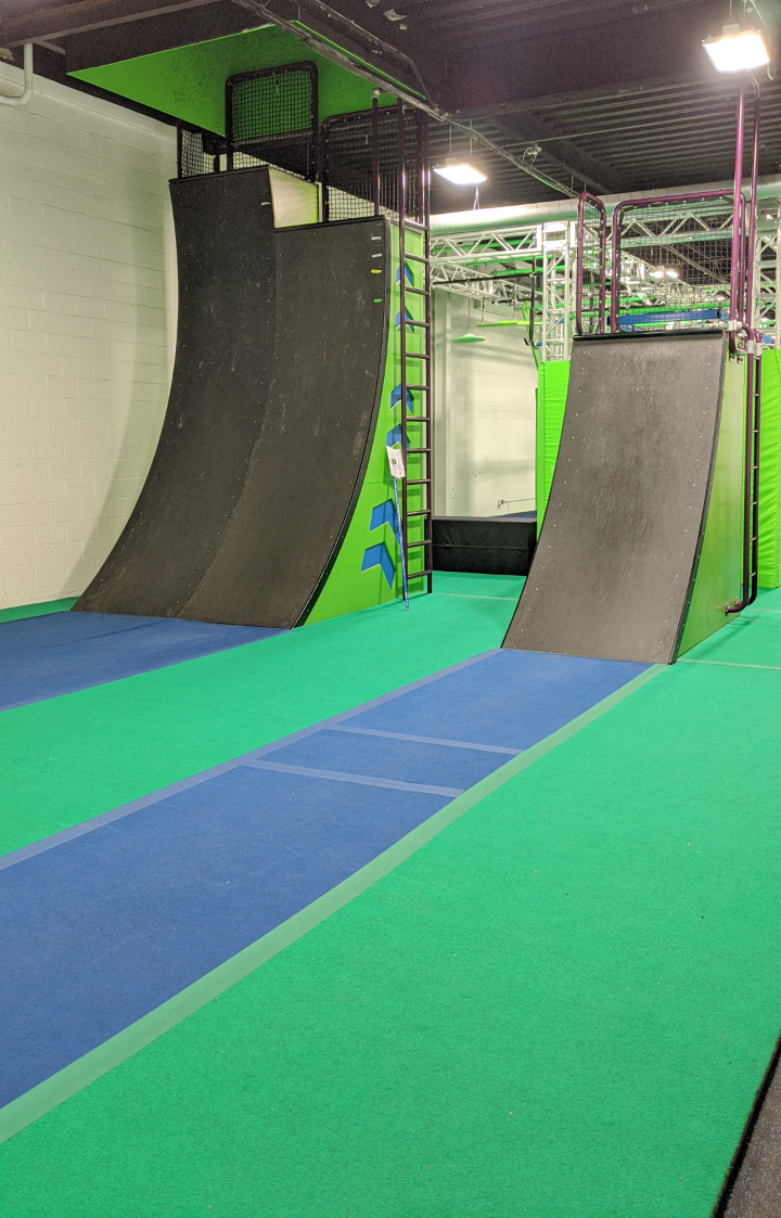 Ramp obstacle at Albany Ninja Lab