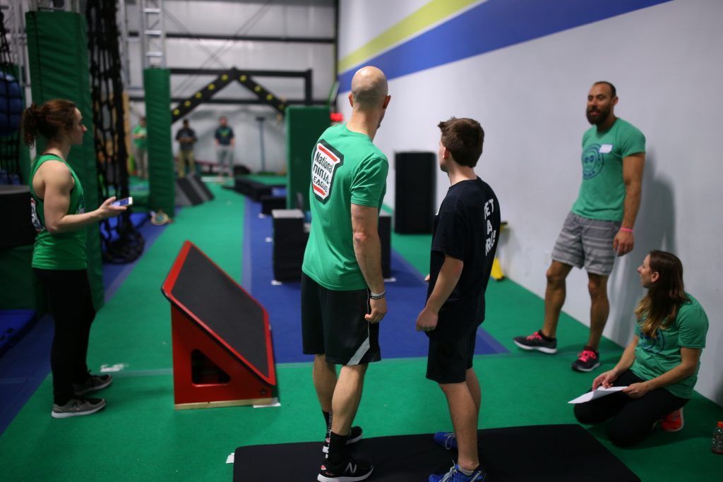 Albany Ninja Lab Instructor and young athlete