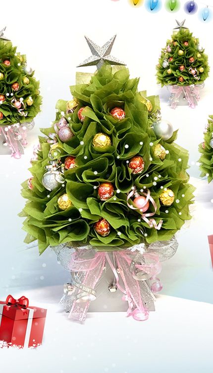 christmas tree chocolate bouquet