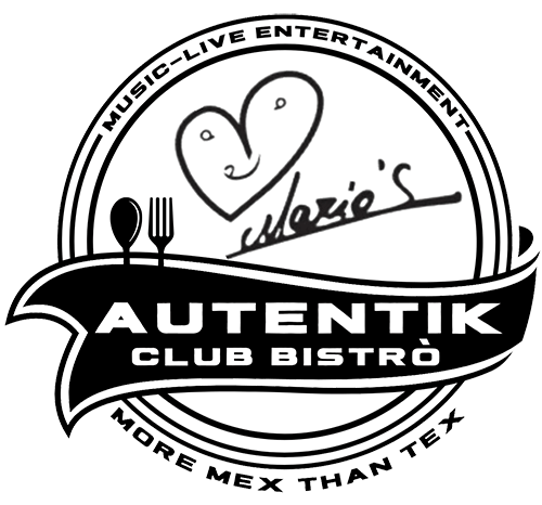Un logo in bianco e nero per un ristorante chiamato autentik club bistro.