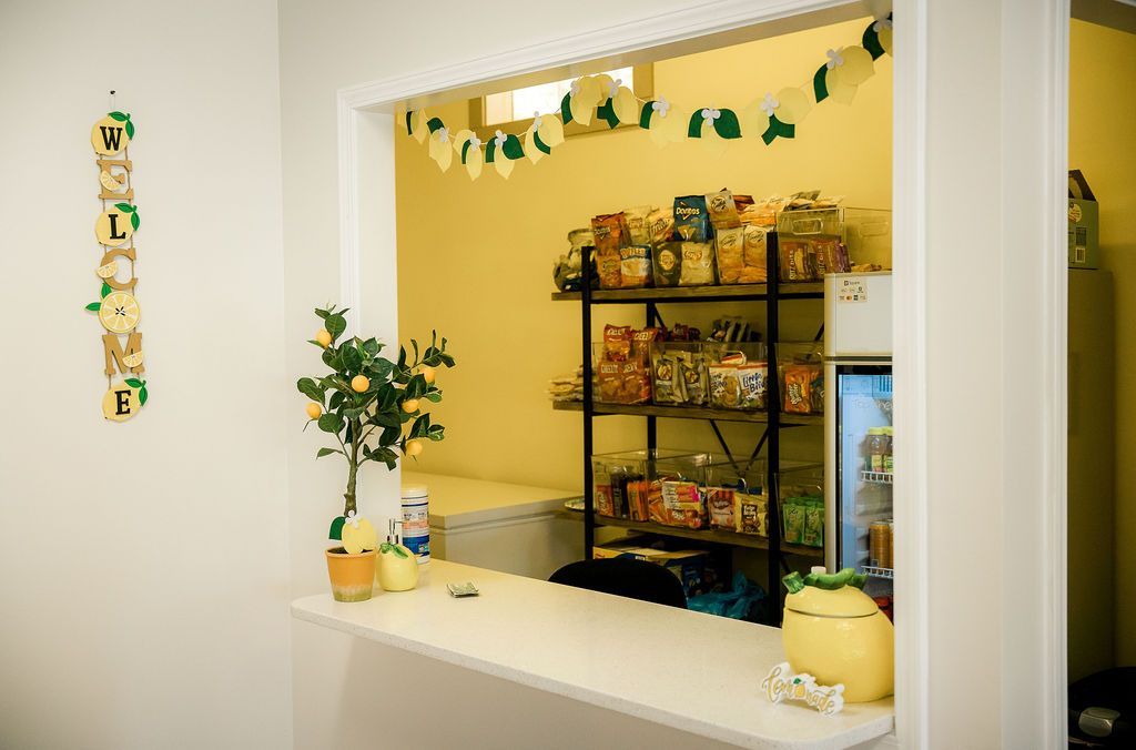 The Snack Bar at The Lemon Lounge Indoor Playground.