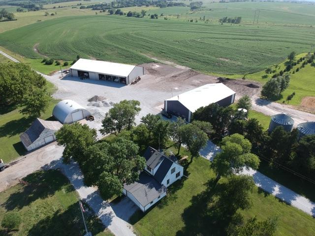 areal view of buildings
