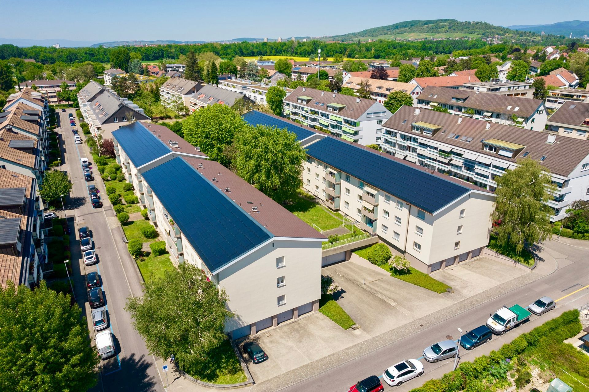 Dachintegrierte PV, Riehen