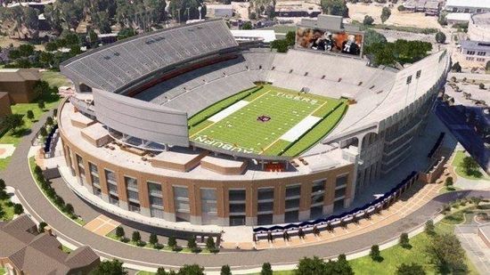 Jordan Hare Stadium in Auburn Al