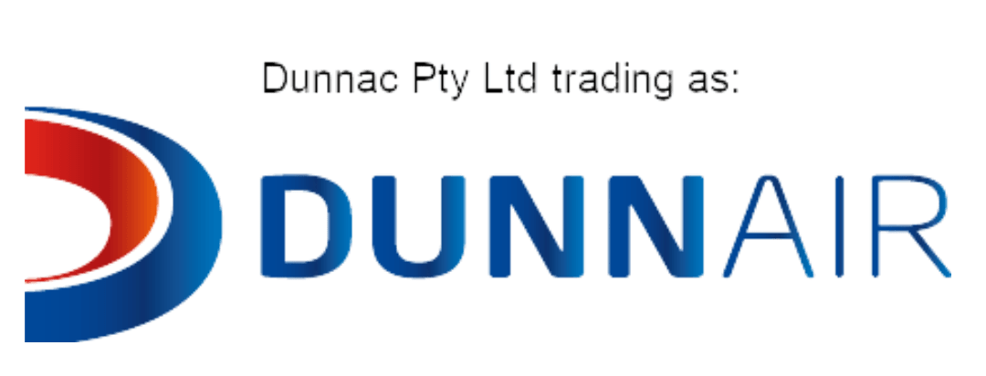 The dunnac pty ltd trading as dunnair logo