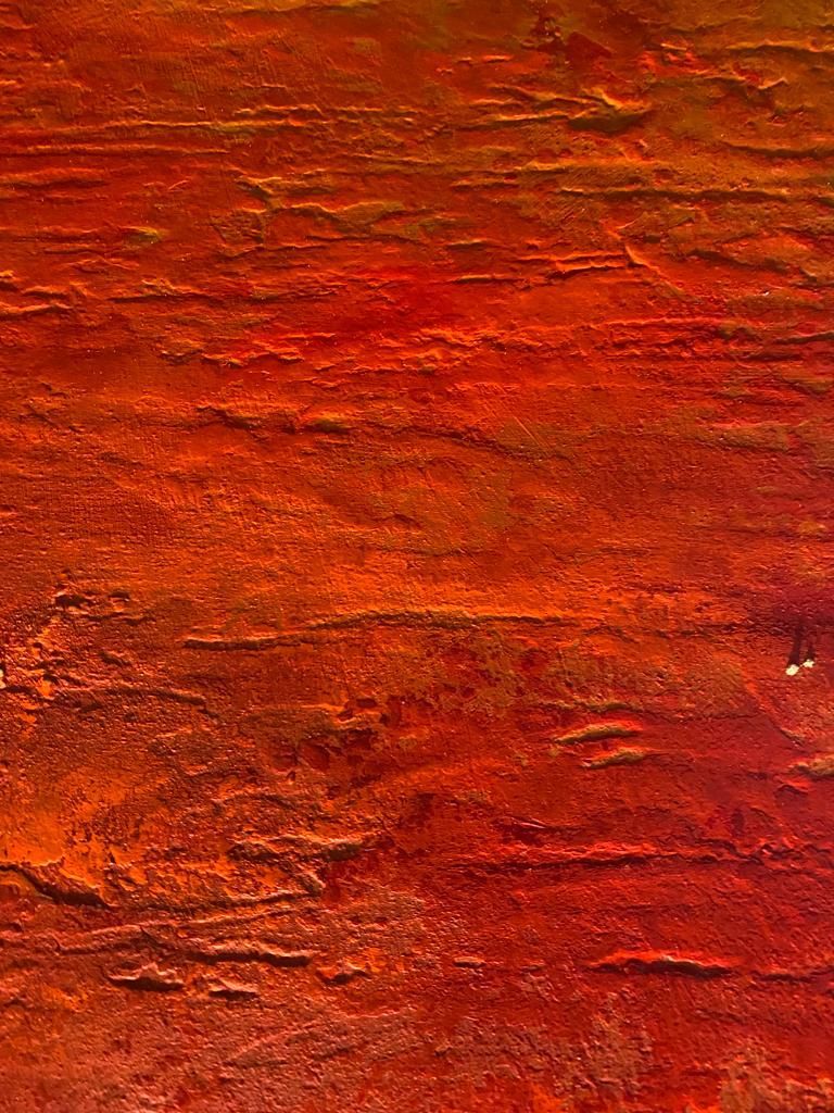 Abstract-painting-flaming-red