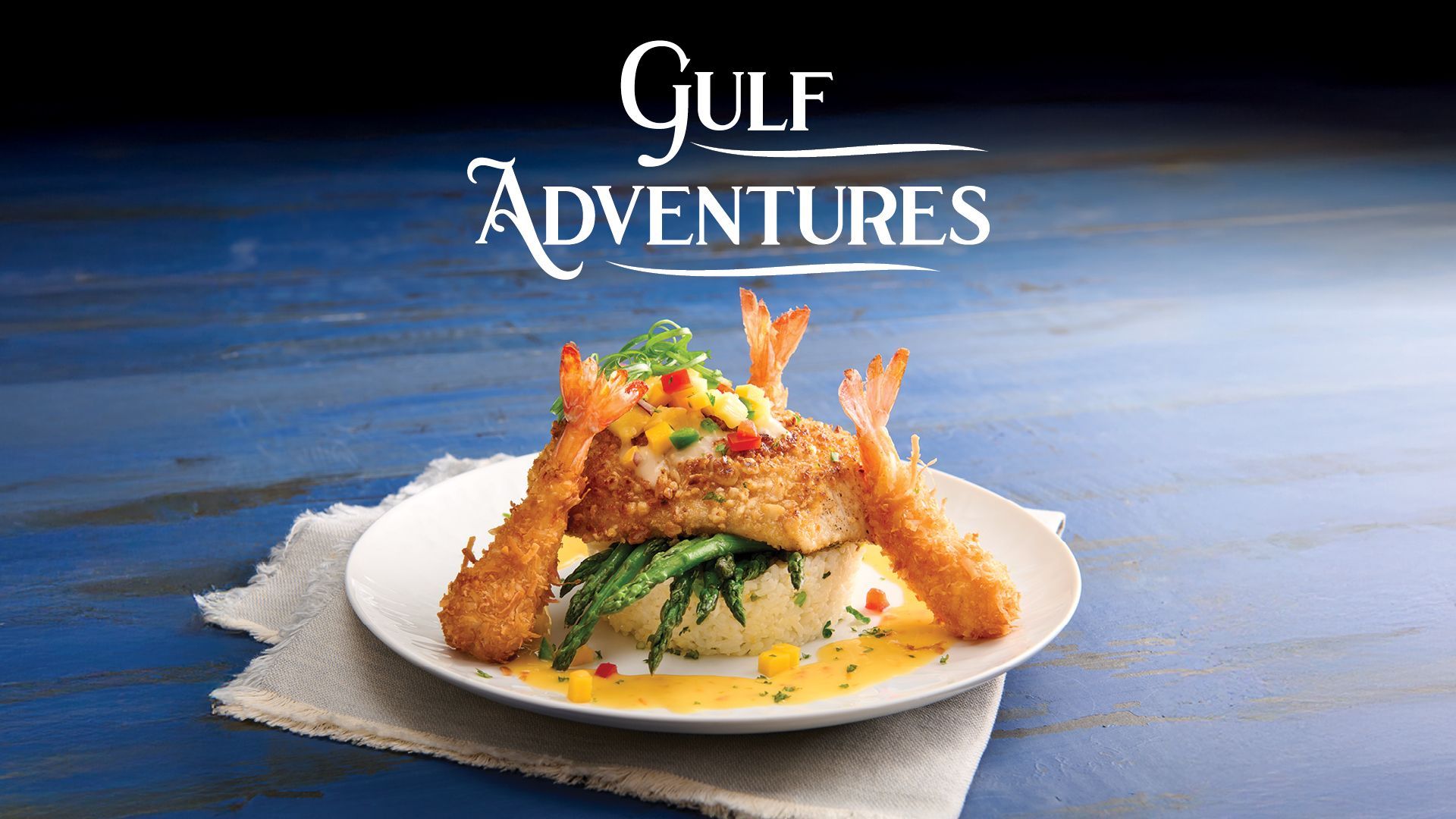 Plate of breaded fish, tempura shrimp, and vegetables. 