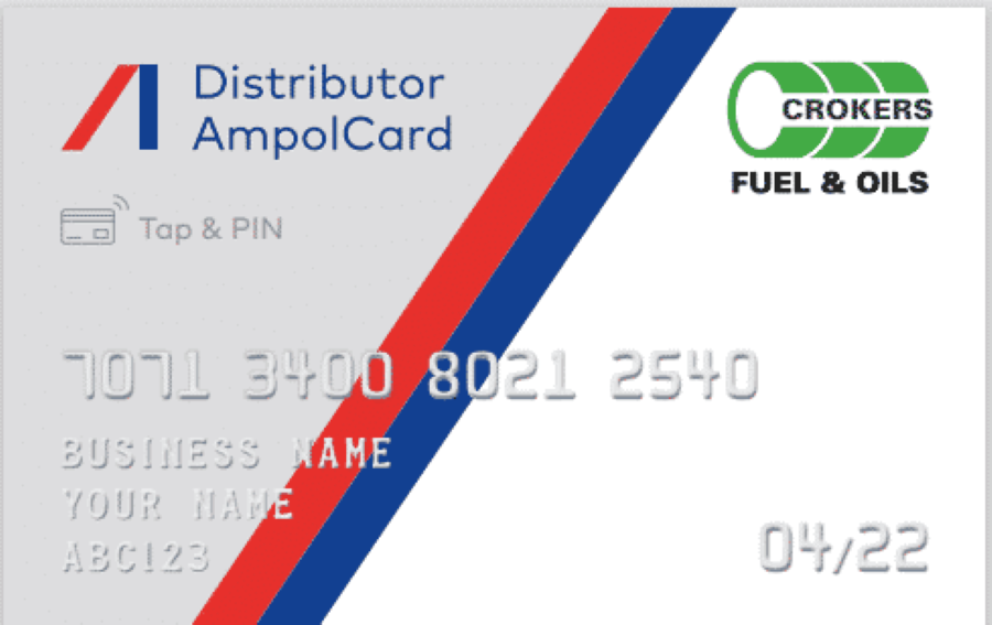 A Credit Card That Says Distributor Ampolcard on It — Crokers Fuel & Oils Pty Ltd in Paget, QLD