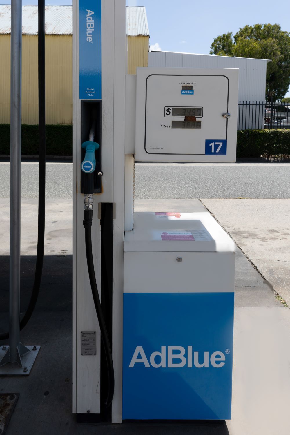 A Gas Pump That Says Adblue on It — Crokers Fuel & Oils Pty Ltd in Paget, QLD