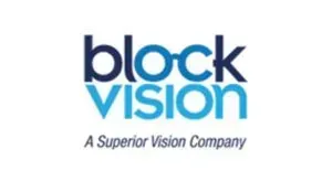 A logo for block vision a superior vision company