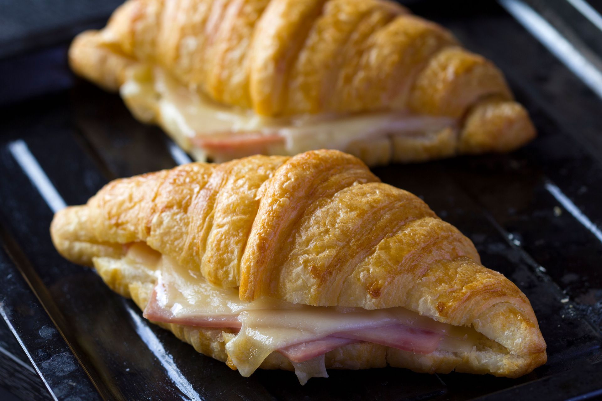 Ham and Cheese Breakfast Croissants at 45 Pirie Street Adelaide, Renos Bistro
