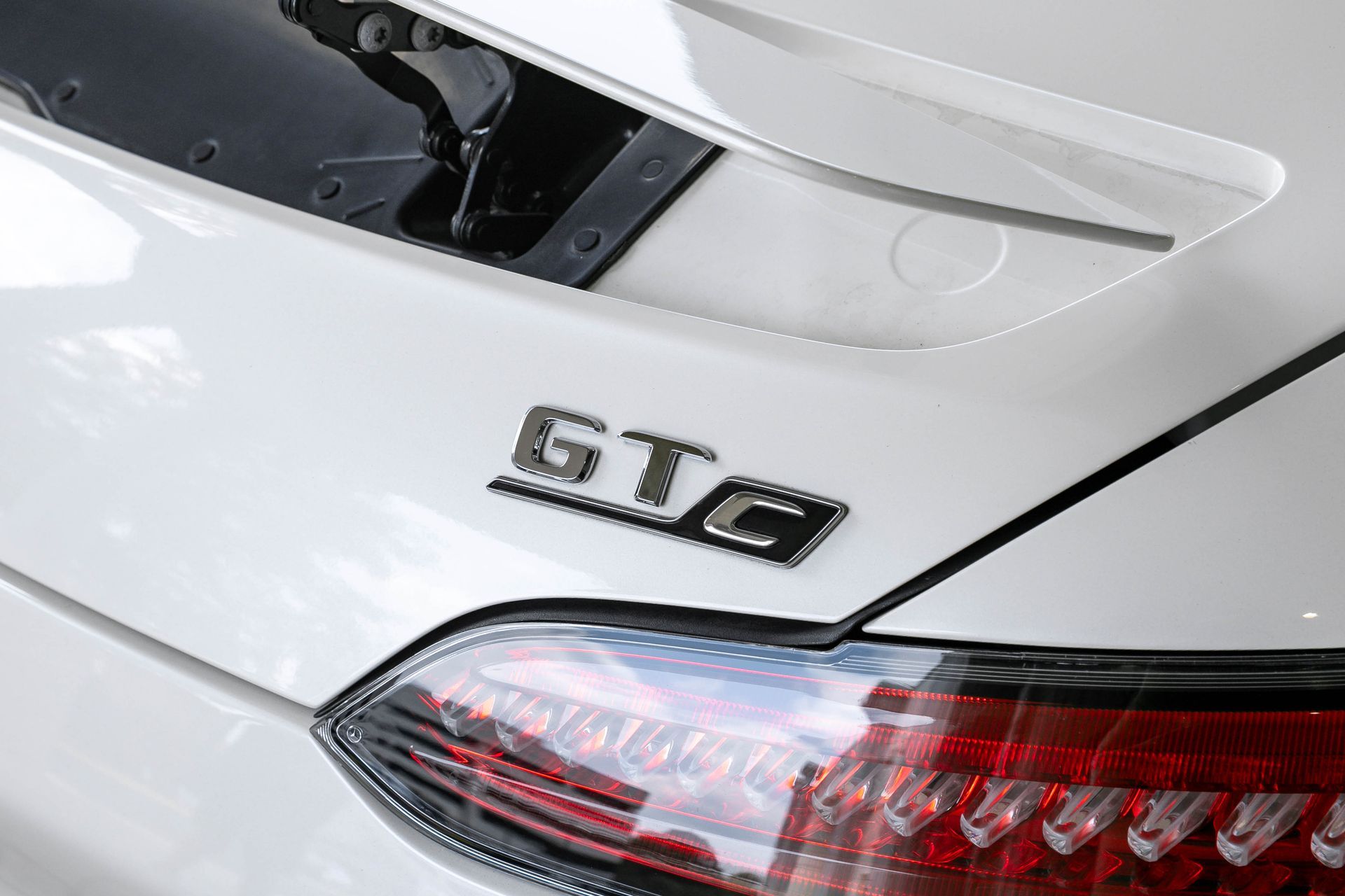 White car trunk with